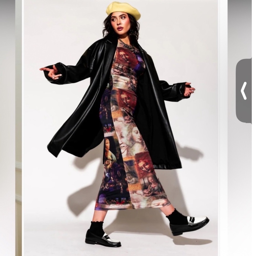Dressed in LALA LALA ORIGINAL
Scorpio Coat in Buttery Soft Vegan Leather S/m